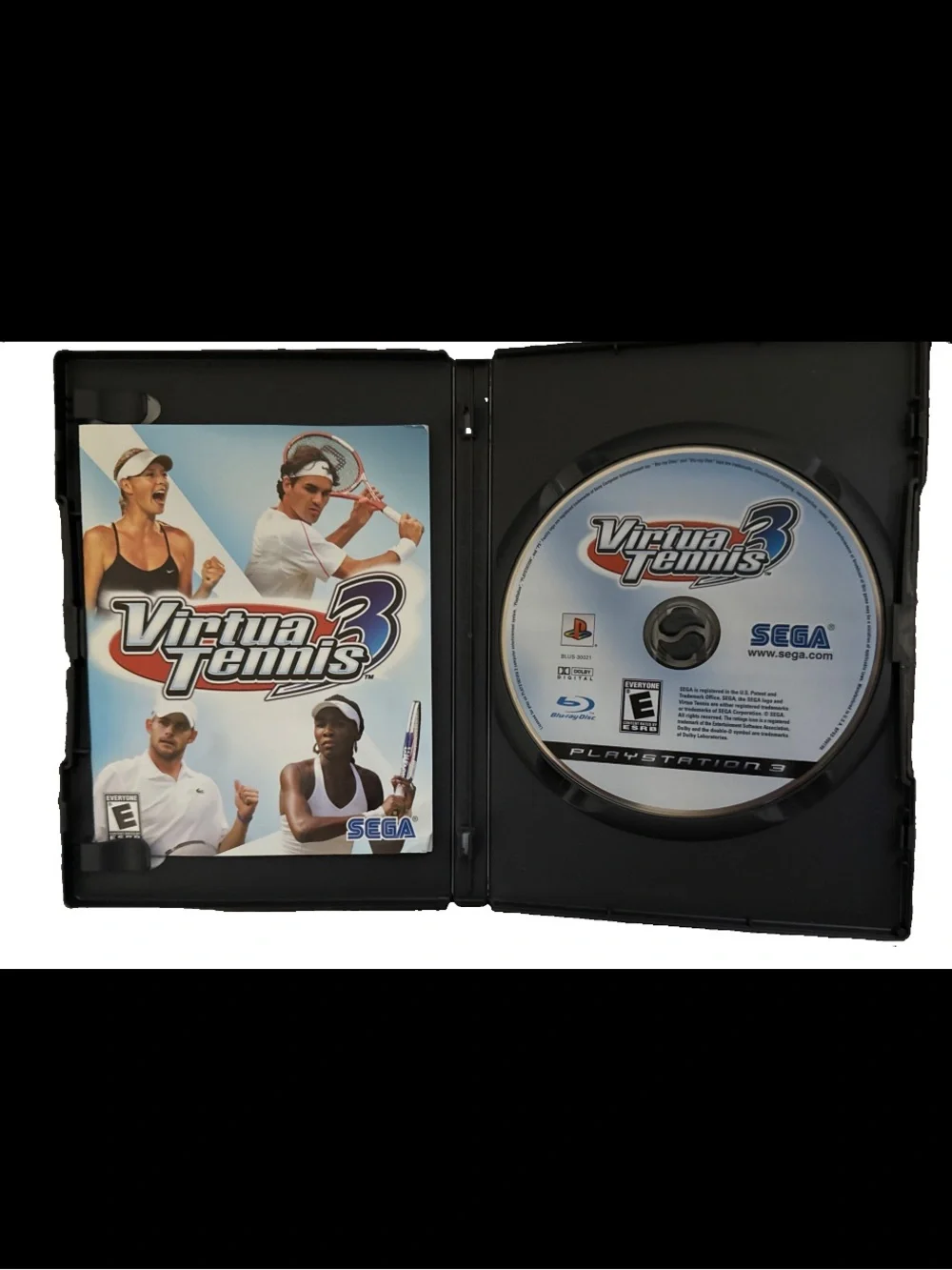 Virtua Tennis 3 Sony PlayStation 3, 2007 Game & Manual